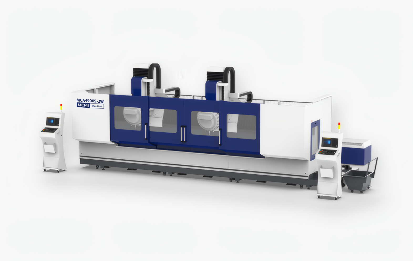 Двухшпиндельный вертикальный фрезерный центр профильной обработки MCA 4900S-2W